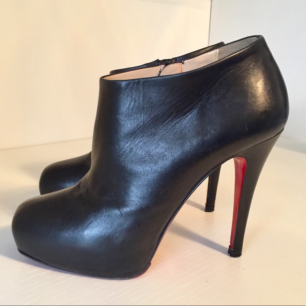 Christian Louboutin  leather platform ankle boots